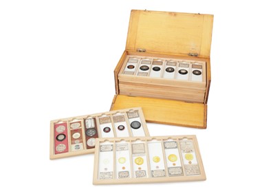 Lot 433 - A Collection of 43 Oceanographic Expedition Sounding Microscope Slides