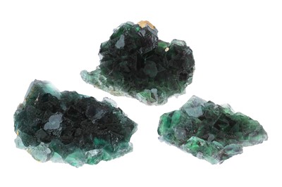 Lot 508 - A Collection of three Fluorite Groups from Okorusu Mine, Namibia