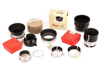 Lot 1115 - A Collection of Leitz Lens Hoods