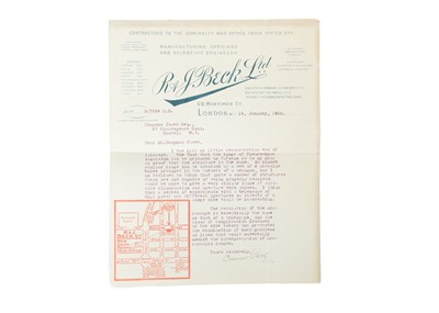 Lot 442 - A Collection of Documents & Letters Belonging to Conrad Beck