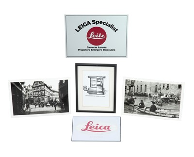 Lot 102 - A Leica Service Mirrored Sign