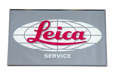Lot 102 - A Leica Service Mirrored Sign