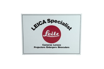 Lot 102 - A Leica Service Mirrored Sign