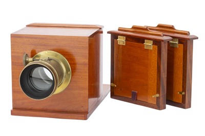 Lot 331 - A Replica Daguerreotype Sliding Box Camera