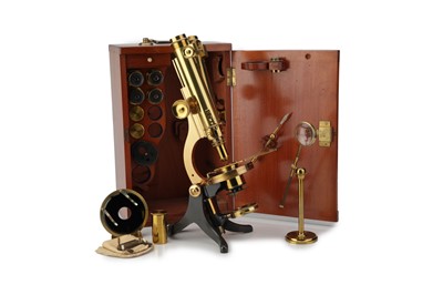 Lot 378 - A Compound  Binocular Microscope Outfit, By Rowley, Brighton