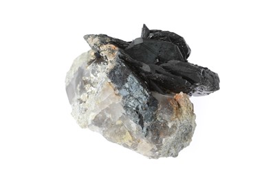 Lot 520 - Rutile on Hematite on Quartz, Brazil