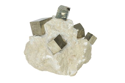 Lot 486 - Cubic Pyrite on Matrix, Spain