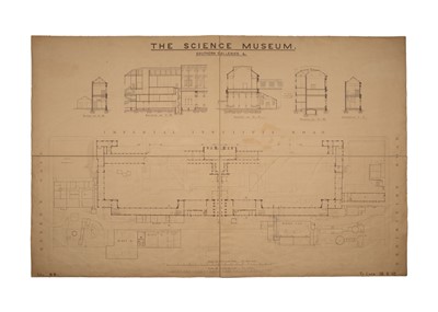 Lot 462 - A Unique Collection of Architects Plans for the Science Museum, South Kensington