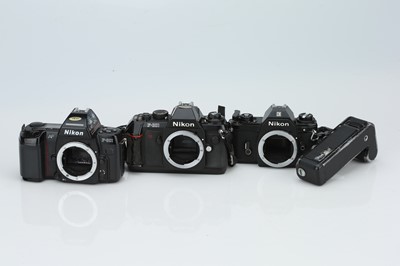 Lot 446 - A Selection of Nikon 35mm SLR Cameras