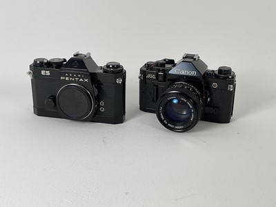 Lot 473 - Two 35mm SLR Cameras in Black Paint