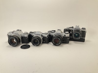 Lot 516 - A Selection of Four 35mm SLR Cameras