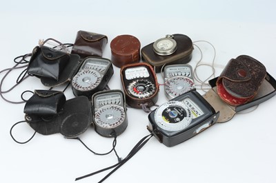 Lot 939 - A selection of Six Light Meters