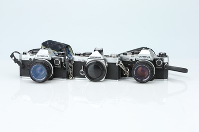 Lot 462 - A Selection of Olympus 35mm SLR Cameras