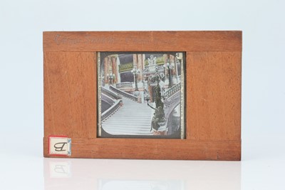 Lot 1035 - A Hand Coloured Magic Lantern Slide of 'Grand Staircase, Opera House'