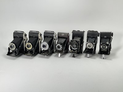 Lot 615 - A Selection of 7 Folding Cameras