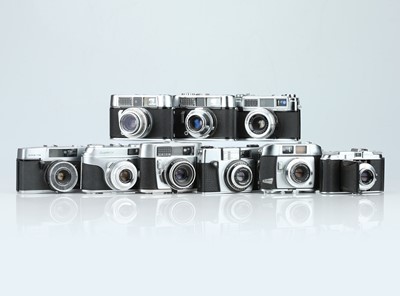 Lot 568 - A Selection of Nine 35mm Cameras