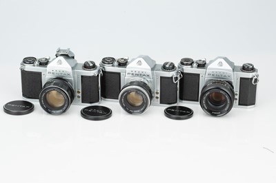 Lot 481 - Three Pentax SLR Cameras