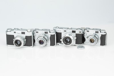 Lot 563 - Four Japanese Rangefinder Cameras