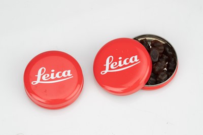 Lot 398 - Two Leica Branded Tins Containing Gummy Bears