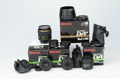 Lot 486 - Four Pentax DA Lenses