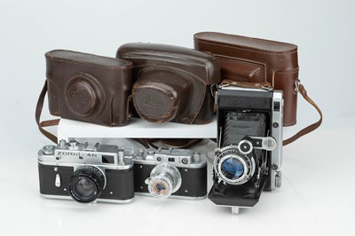 Lot 523 - A Small Selection of Soviet Cameras