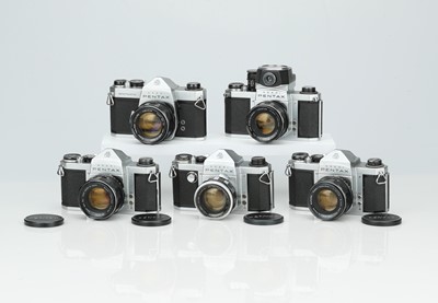 Lot 482 - A Selection of Asahi Pentax SLR Cameras