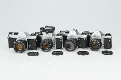 Lot 483 - A Selection of Asahi Pentax SLR Cameras