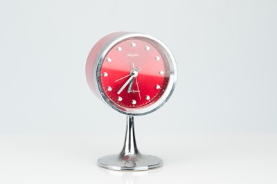 Lot 15 - A 1970s Retro Rhythm Drum-Shaped Two Jewel Alarm Clock