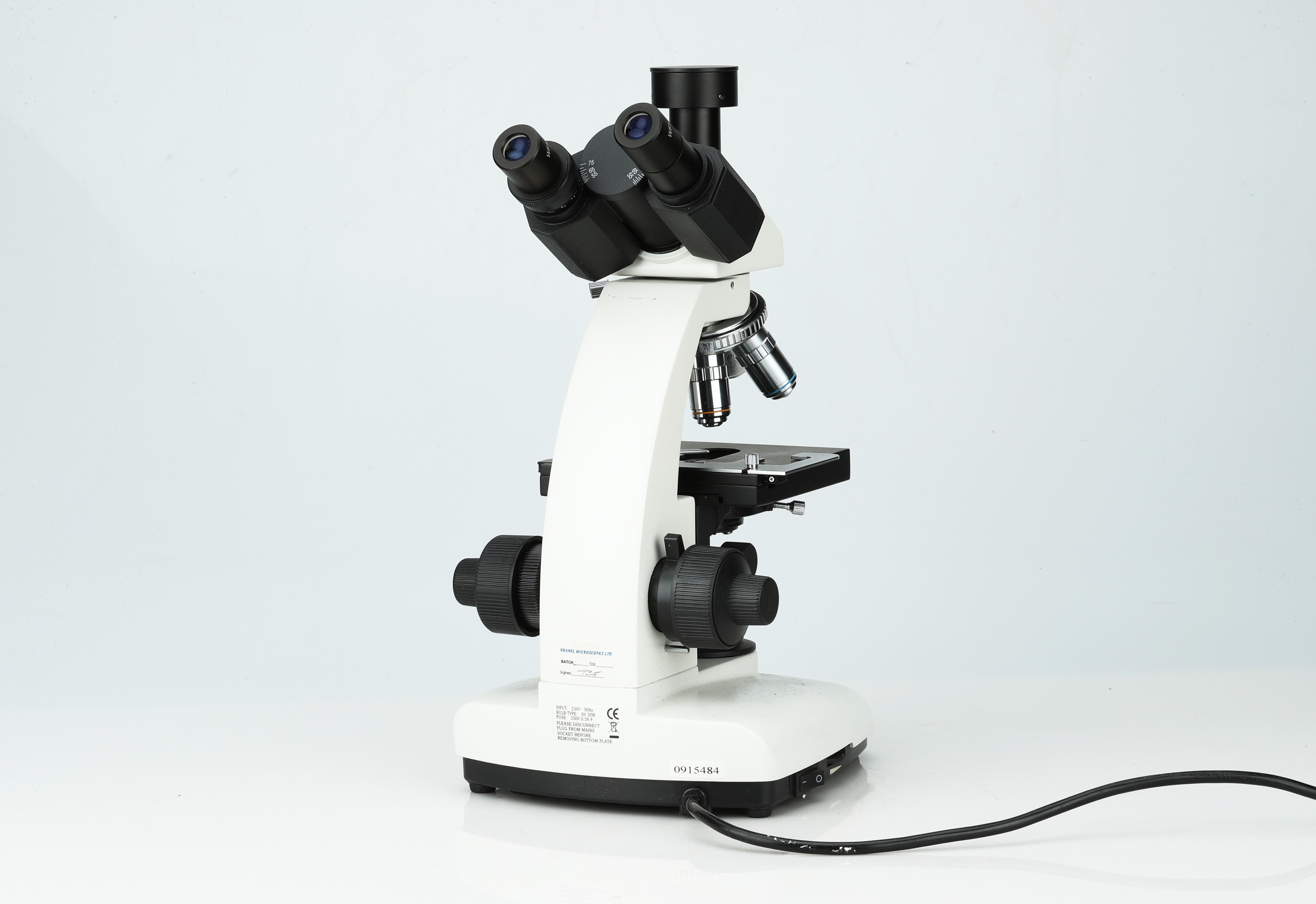 Lot 235 A Modern Trinocular Microscope By Brunel