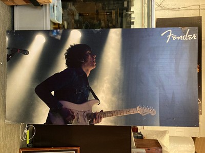 Lot 130 - Alex Turner Large Promotional Advert for Fender