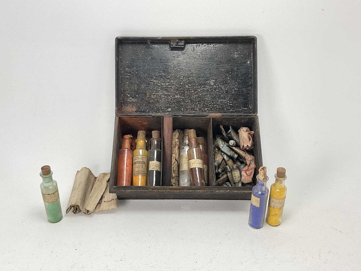 Lot 996 - A Small Metal Case of Pigments