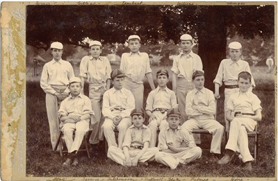 Lot 347 - CUTHBERT JOHN HOPKINS (1838-1916) Cheam School Cricket Teams