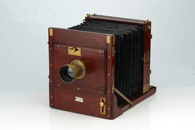 Lot 848 - A W. Watson & Sons Whole Plate Mahogany Field Camera