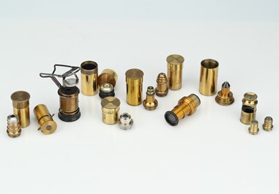 Lot 237 - Collection of Brass Microscope Objectives