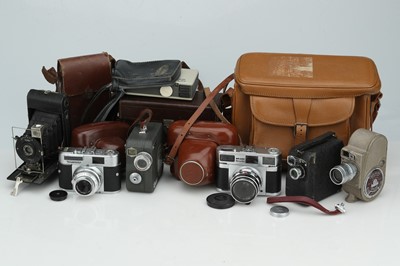 Lot 716 - A Mixed Selection of Cameras & Accessories