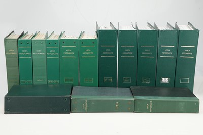 Lot 58 - 28 Folders Containing 'Leica Fotografie' Issues