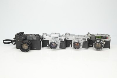 Lot 584 - A Selection of 35mm Rangefinder Cameras