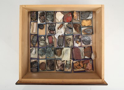 Lot 217 - A Large Collectors Cabinet of Geological specimens & Minerals
