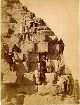 Lot 244 - ANTONIO BEATO (1835-1906), Three Photographs of Egypt