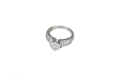 Lot 7 - A Diamond Dress Ring.