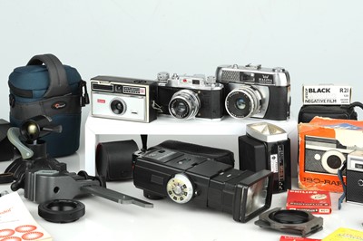 Lot 387 - A Mixed Selection of Cameras & Accessories