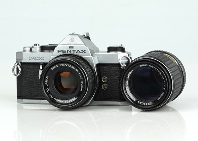 Lot 126 - A Pentax MX 35mm SLR Camera Outfit