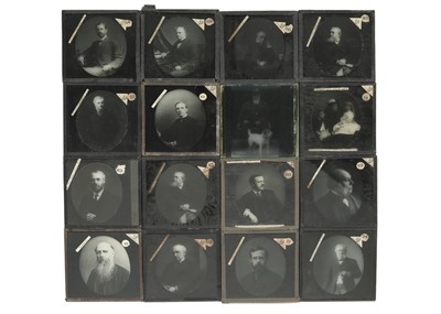 Lot 859 - Magic Lantern Slides of Famous Victorians