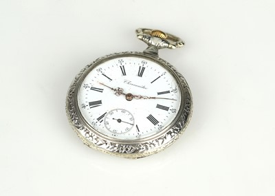 Lot 584 - A Continental Crown-Wind Chronometer Fob watch