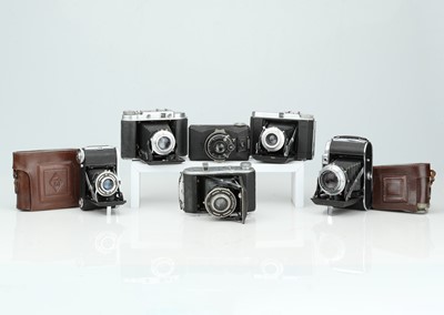 Lot 223 - A Mixed Selection of Six Folding Cameras