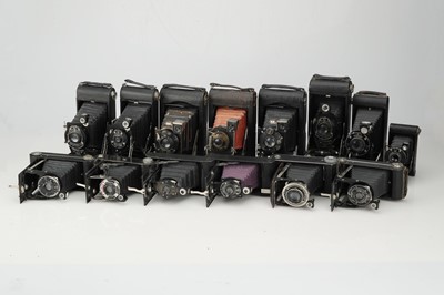 Lot 216 - A Large Selection of Folding Cameras