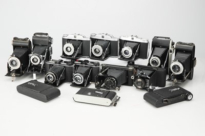 Lot 306 - A Large Selection of Folding Cameras