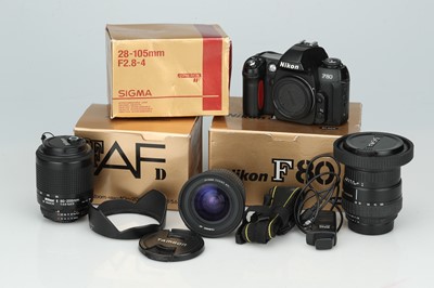 Lot 101 - A Nikon F80 35mm SLR Camera Outfit
