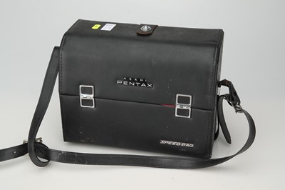 Lot 386 - An Asahi Pentax Spped Bag Camera Outfit Case