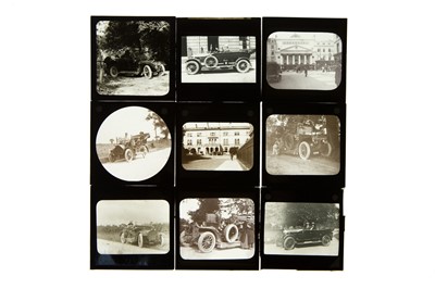 Lot 866 - A Good Selection of Early Motor Car Magic Lantern Images